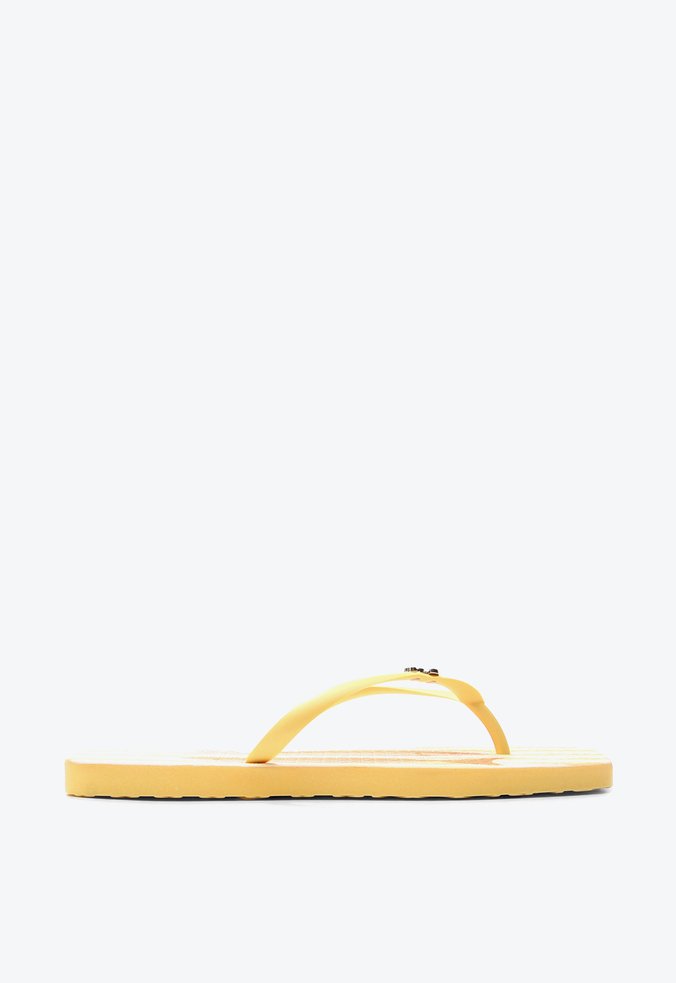 Flat Chinelo Fancy Flop Amarelo + Necessaire