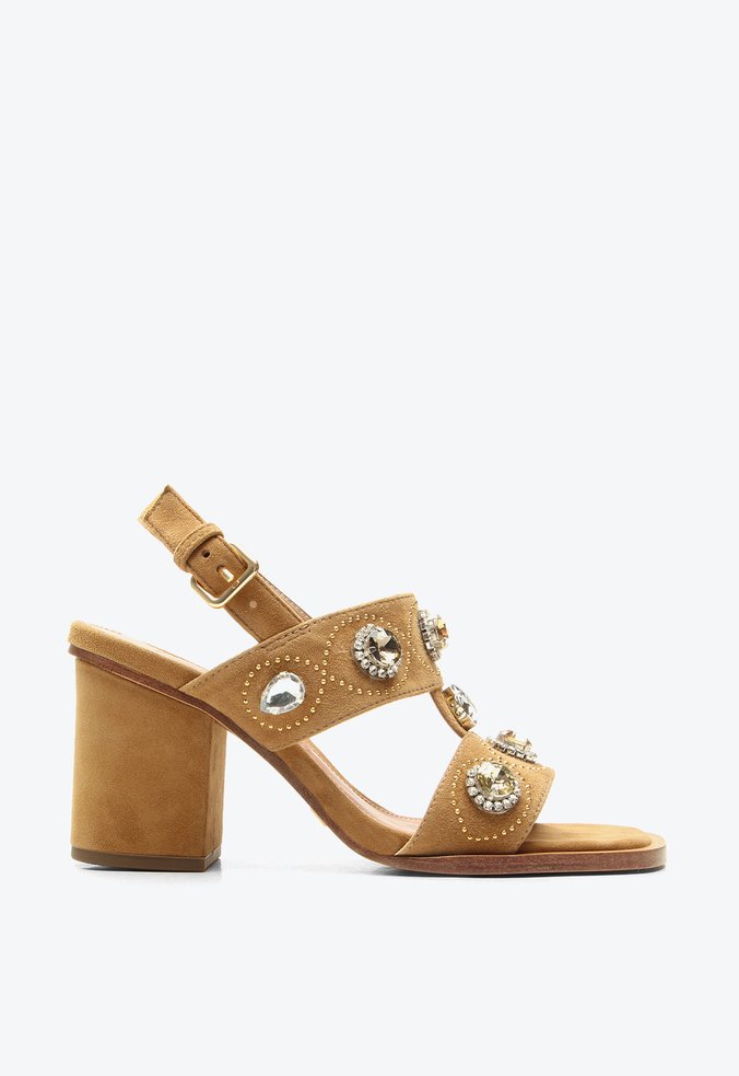 Sandália Alysa Caramelo Pedrarias