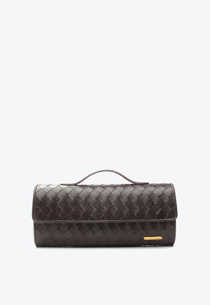 Bolsa Clutch Tessa Média Marrom