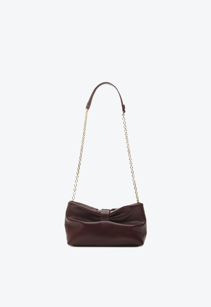 Bolsa Clutch Lana Pequena Bordô