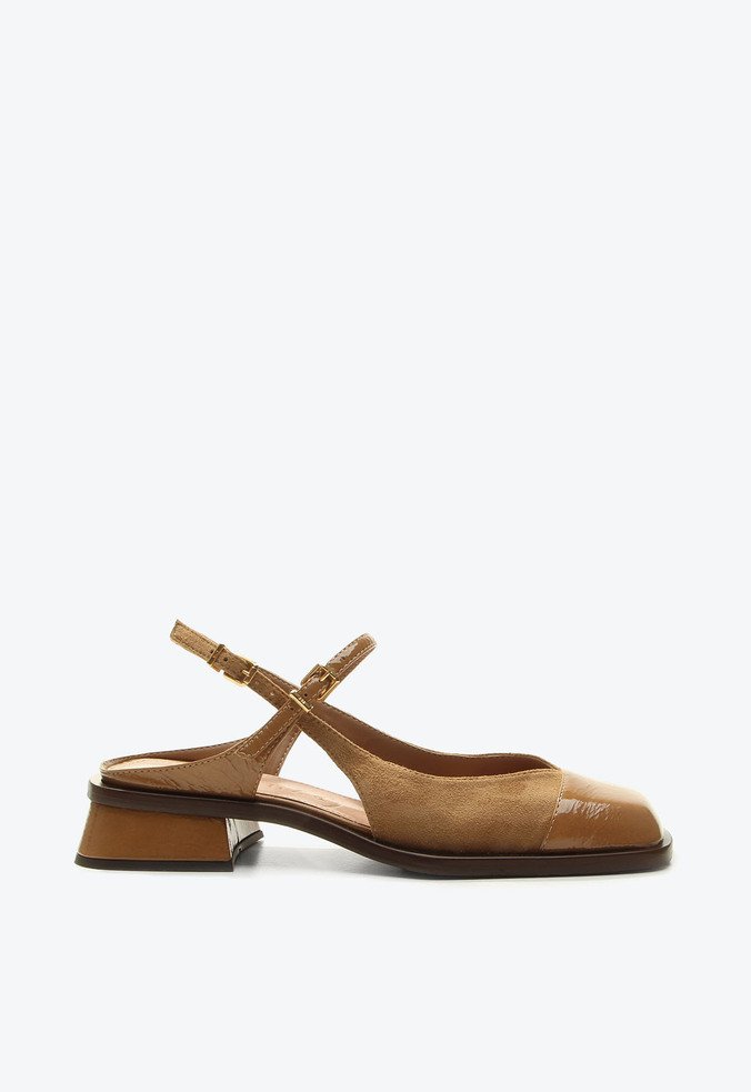 Slingback Colombia Marrom