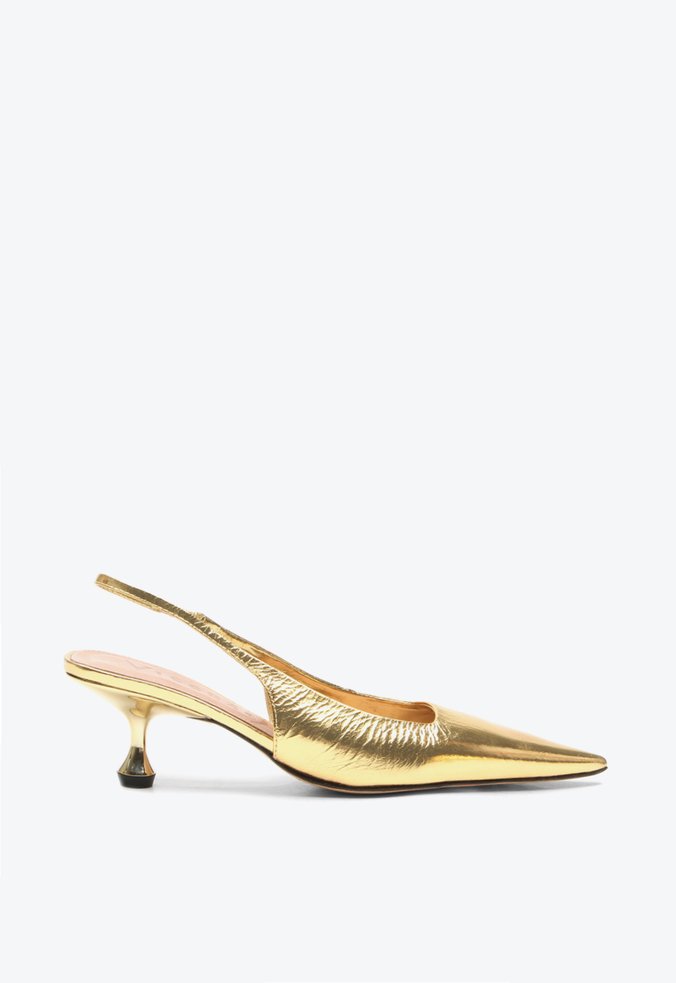 Slingback Servia Dourado