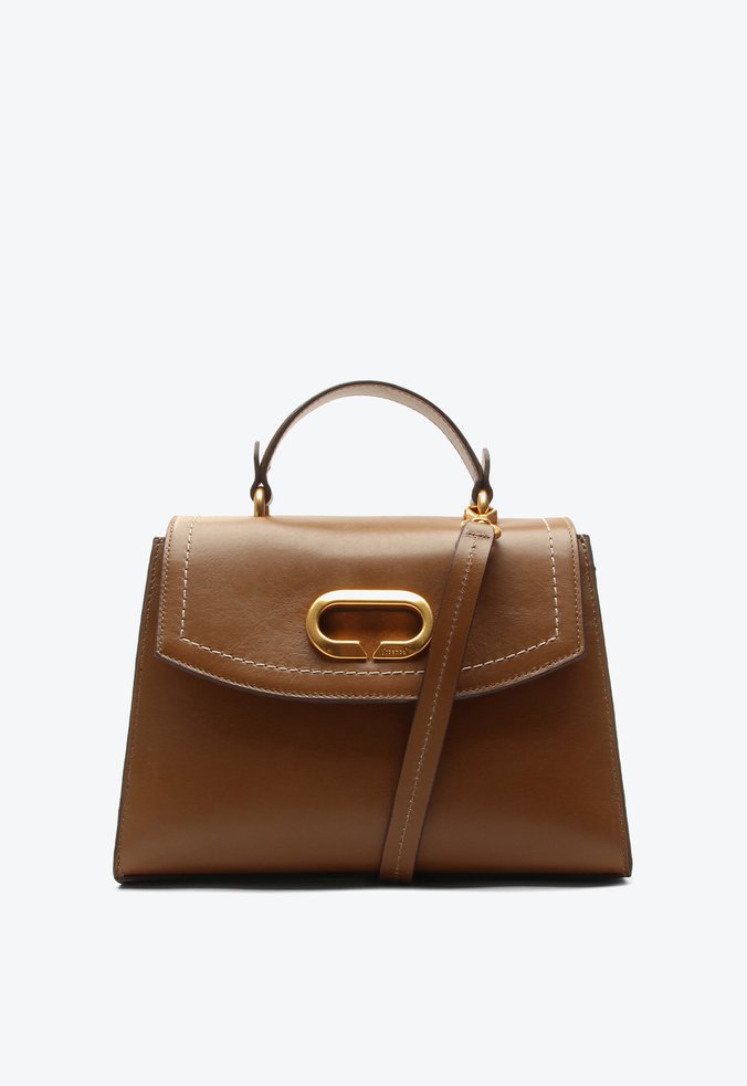 Bolsa Tote Blanca Média Caramelo
