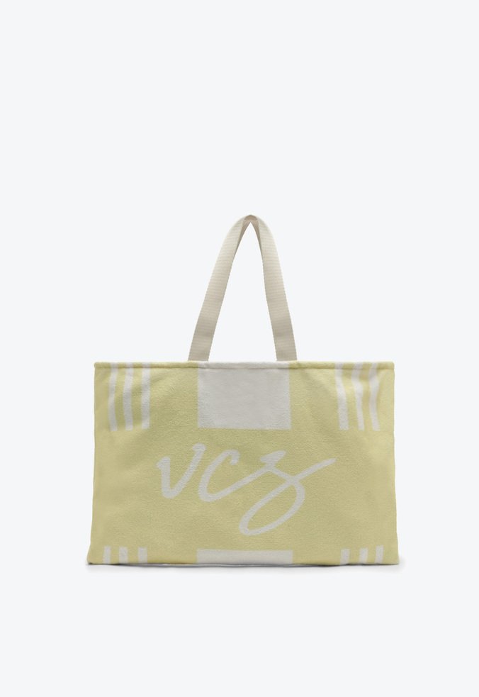 Bolsa Shopping Média + Toalha Fancy Beach Amarelo