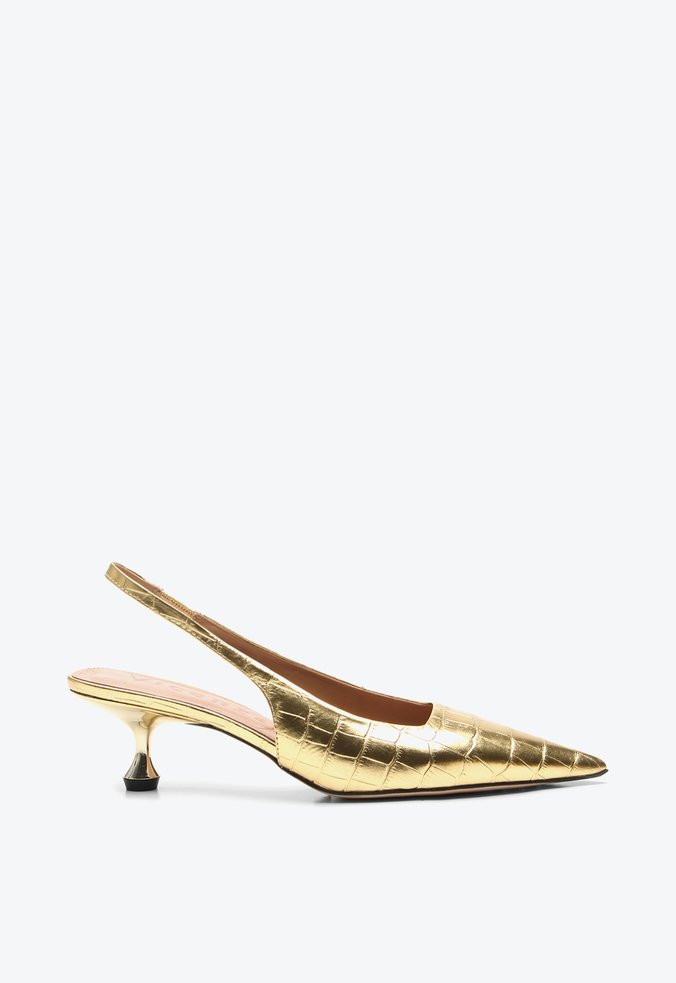 Slingback Servia Dourado
