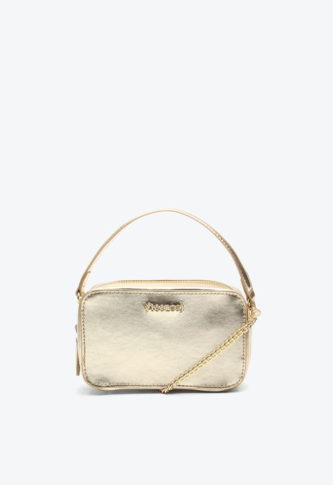 Bolsa Tiracolo Tiny  Pequena Dourada