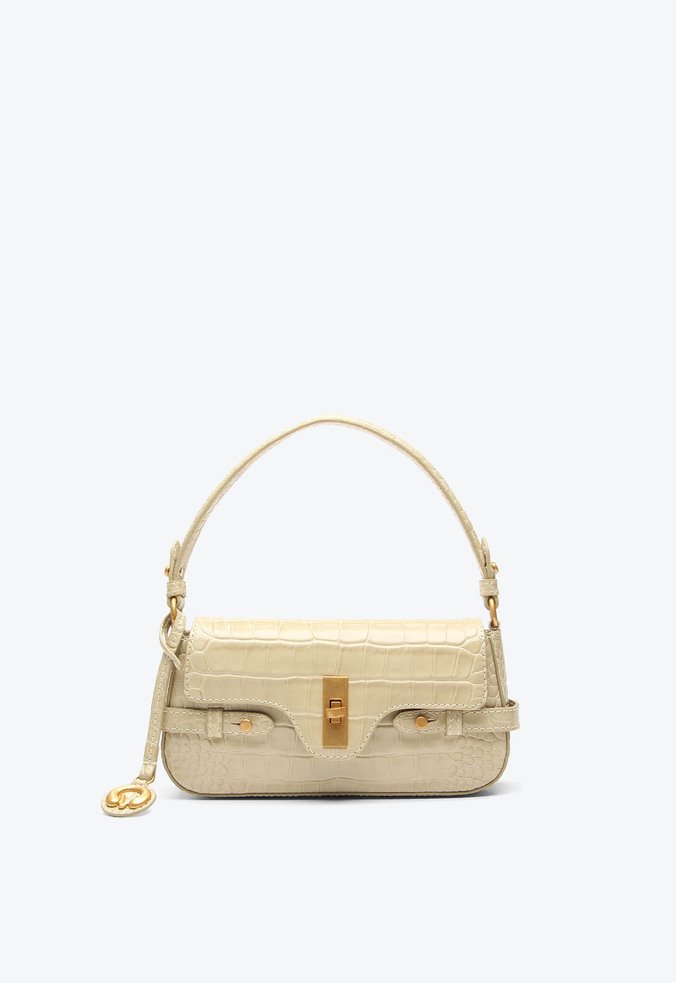 Bolsa Shoulder Cora Pequena Bege