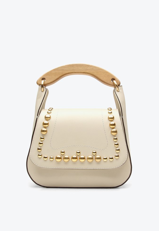 Bolsa Shoulder Arcos Média Bege