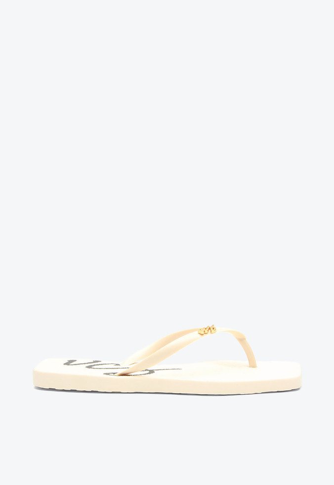 Flat Tulum Fancy Flops Bege + Necessaire