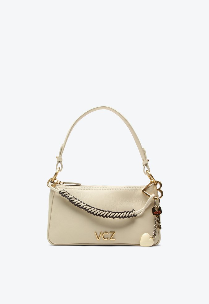 Bolsa Shoulder Charlotte Pequena Bege