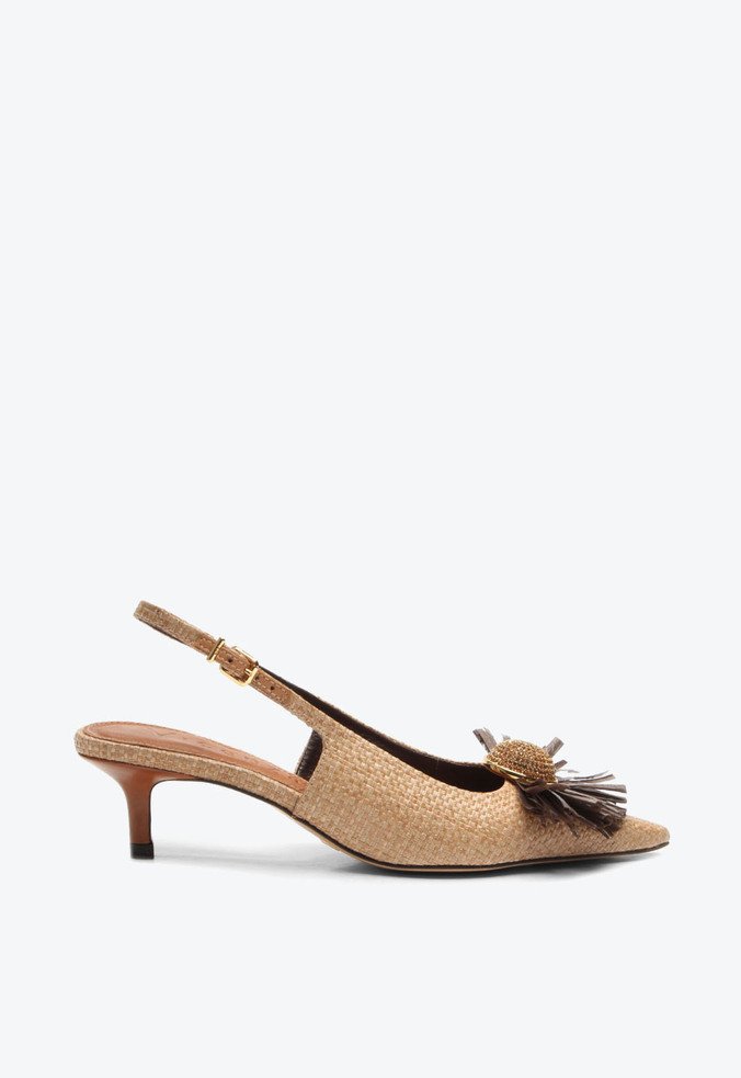 Slingback Celeste Bege