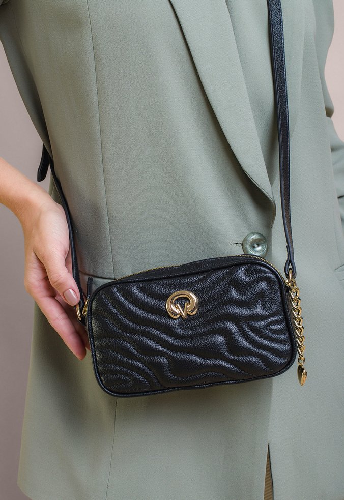 Bolsa Tiracolo Tamara Pequena Preto | Vicenza