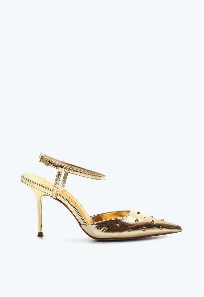 Slingback Jade Dourado