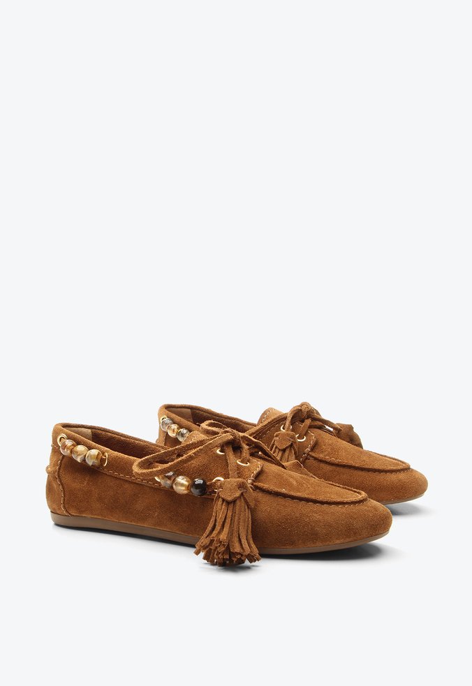 Mocassim Harper Caramelo Camurça | Vicenza