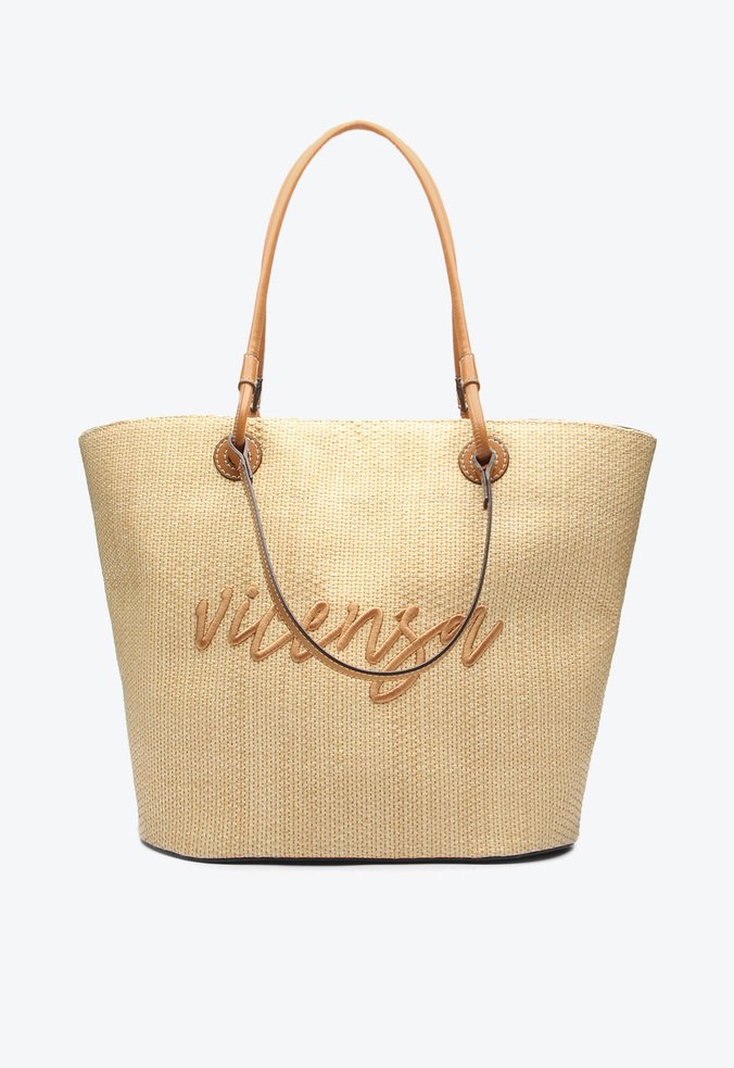 Bolsa Shopping Bárbara Grande Bege