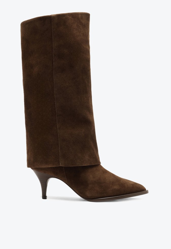 Bota Olivia Marrom Camurça