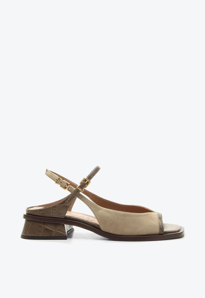 Slingback Constança Marrom