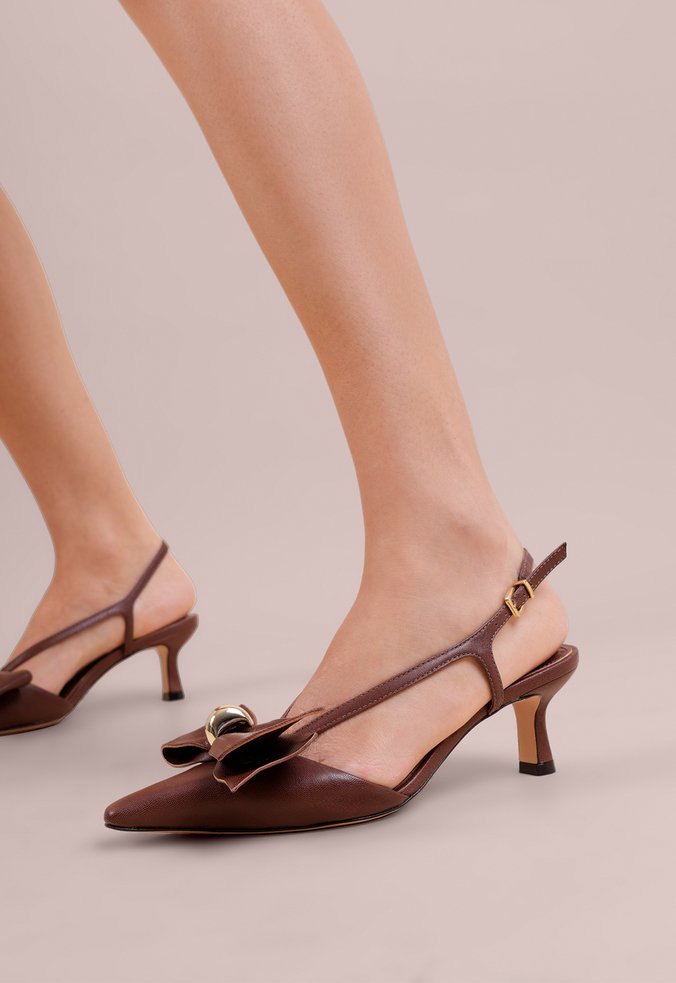 Slingback Tiana Marrom | Vicenza