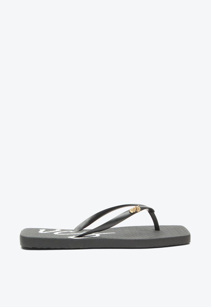 Flat Tulum Fancy Flops Preto + Necessaire
