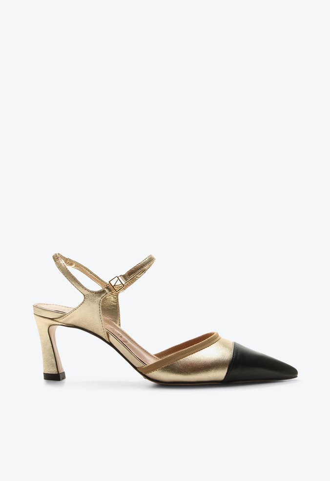 Sandália Cap Toe Tarina Dourado