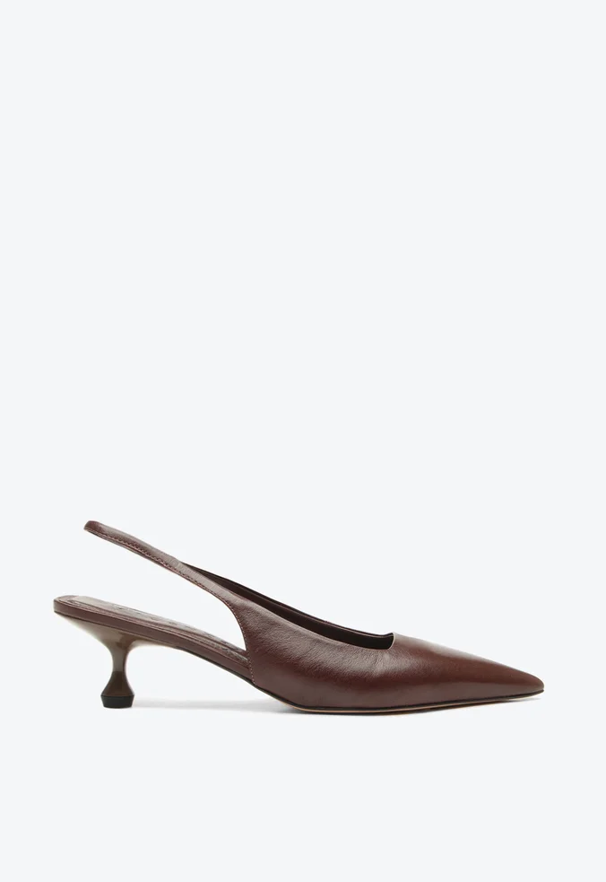 Slingback Servia Marrom