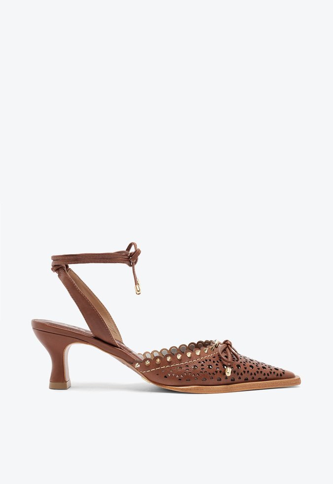 Slingback Kate Marrom