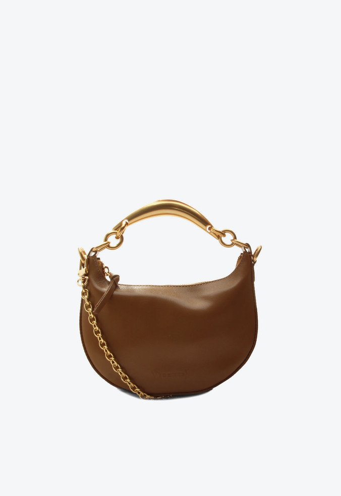 Bolsa Hobo Maya Pequena Caramelo