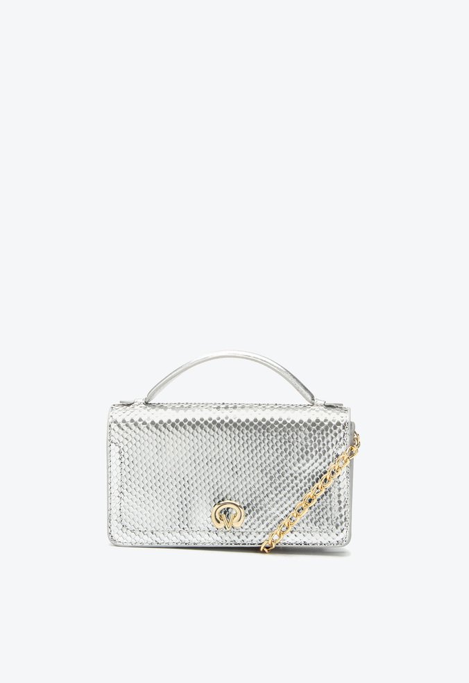 Bolsa Tiracolo Sasha Pequena Prata