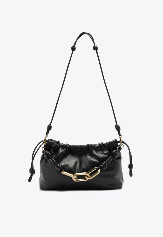 Bolsa Tiracolo Canoe Média Preto