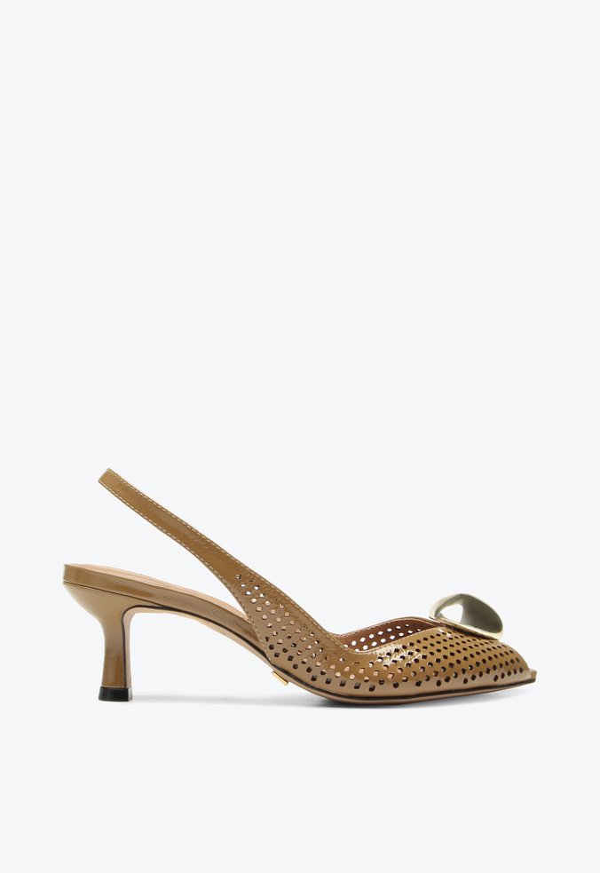 Slingback Peep Toe Cartagena Caramelo | Vicenza