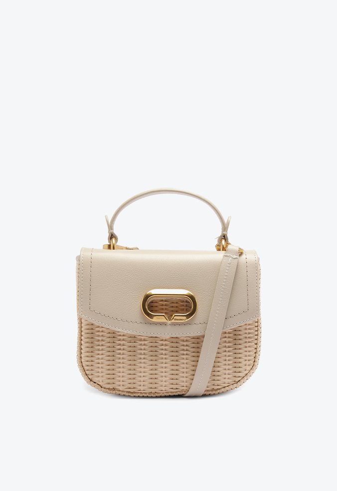 Bolsa Handle Blanca Pequena Bege