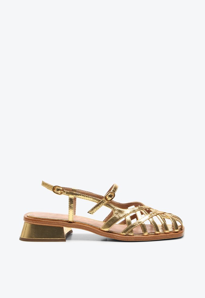 Sandália Constança Dourada | Vicenza