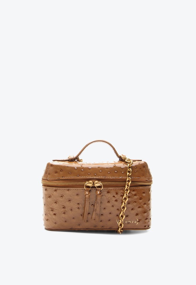 Bolsa Bucket Leona Pequena Caramelo