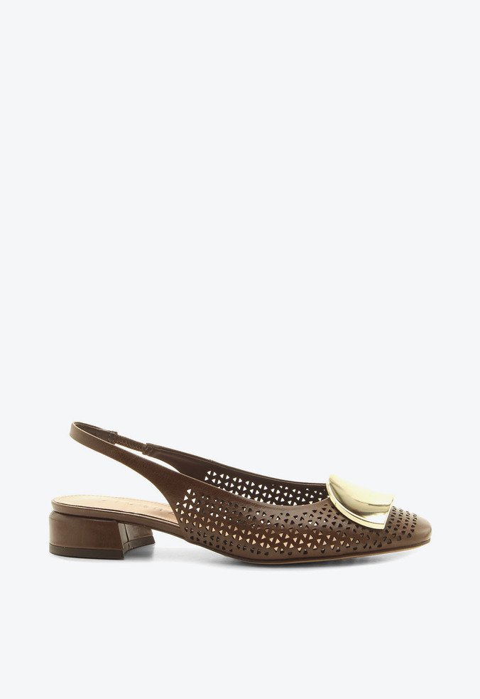 Slingback Panay Marrom