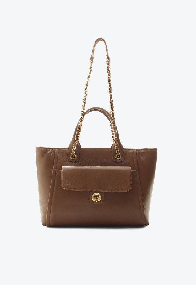 Bolsa Tote Cecilia Média Marrom