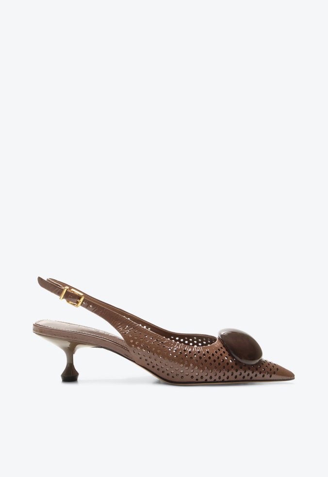 Slingback Indy Marrom