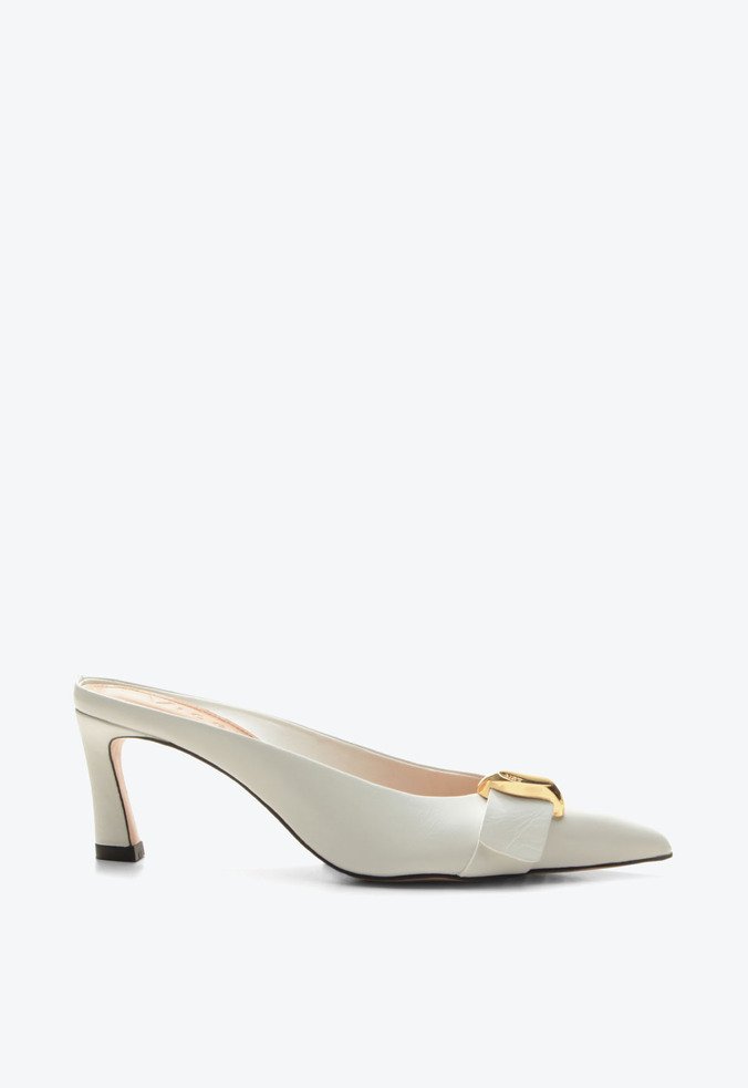 Mule Flatey Branco