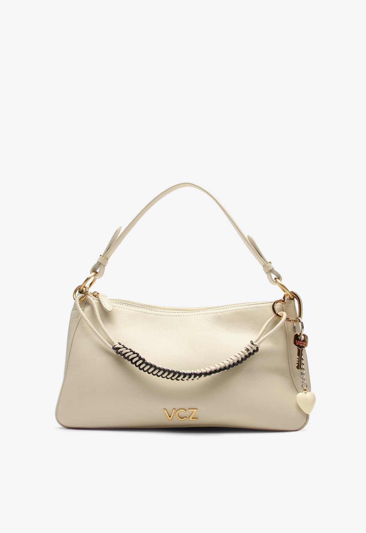 Bolsa Shoulder Charlotte Média Bege | Vicenza