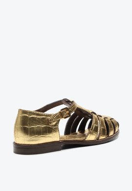 【ffry】 zoe Flat Fisherman Zoe Dourada | Vicenza