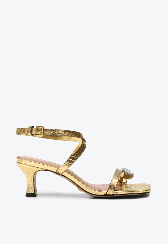 Sandália De Dedo Odessa Dourada