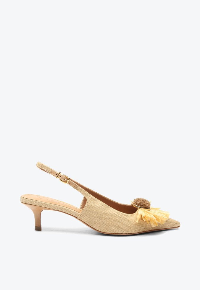 Slingback Celeste Bege