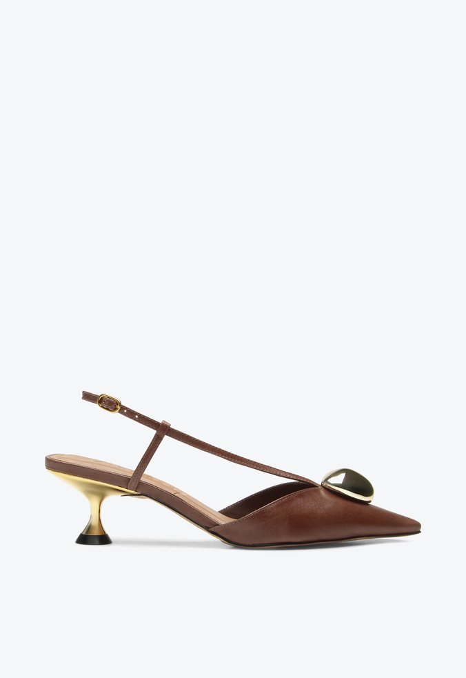Slingback Indy Marrom