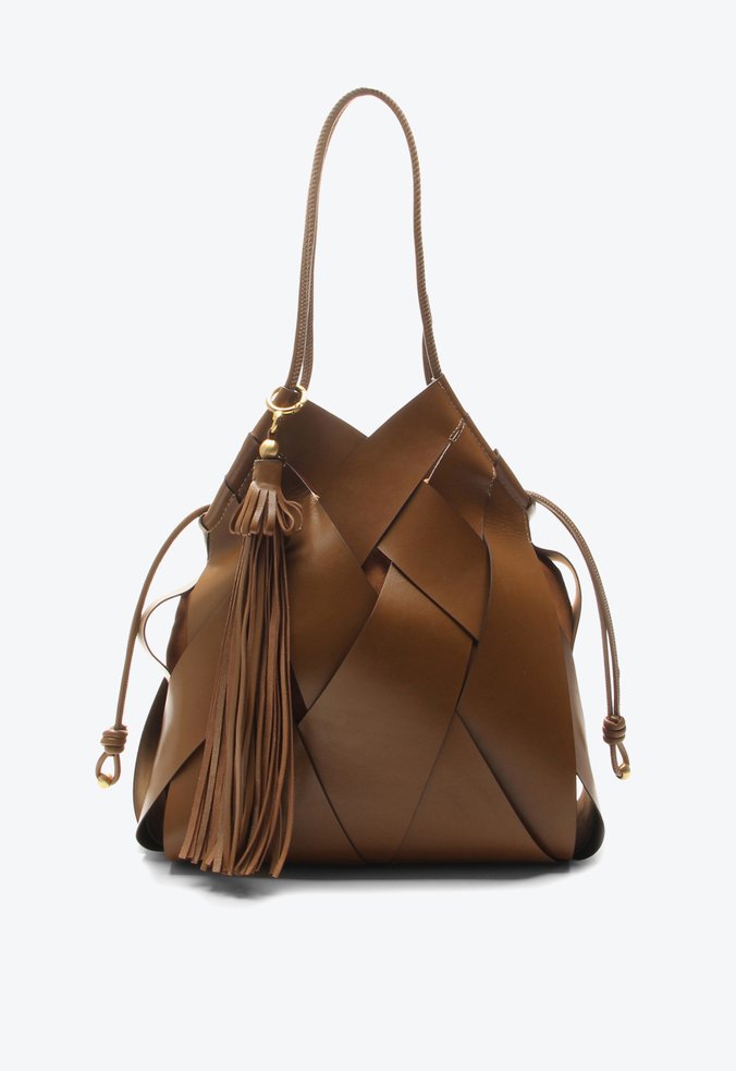 Bolsa Hobo Victoria Grande Caramelo
