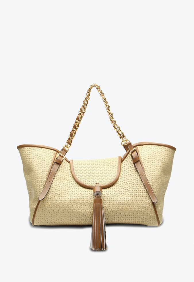 Bolsa Shopping Tainá Grande Bege