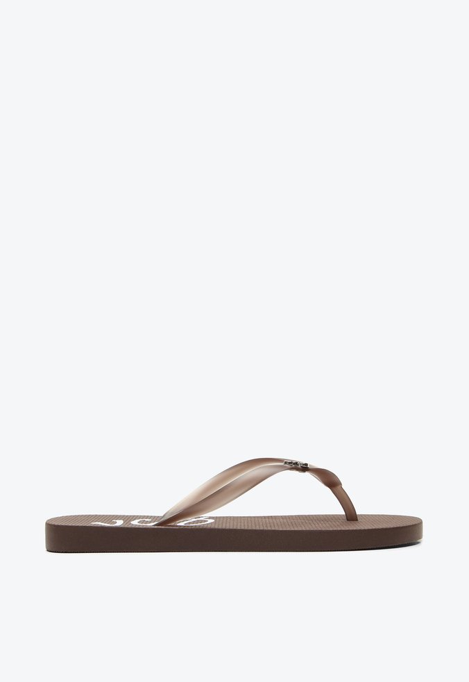 Flat Chinelo Flip Flop Marrom + Bag VCZ
