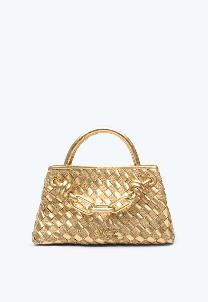 Bolsa Tote Mika Média Dourada