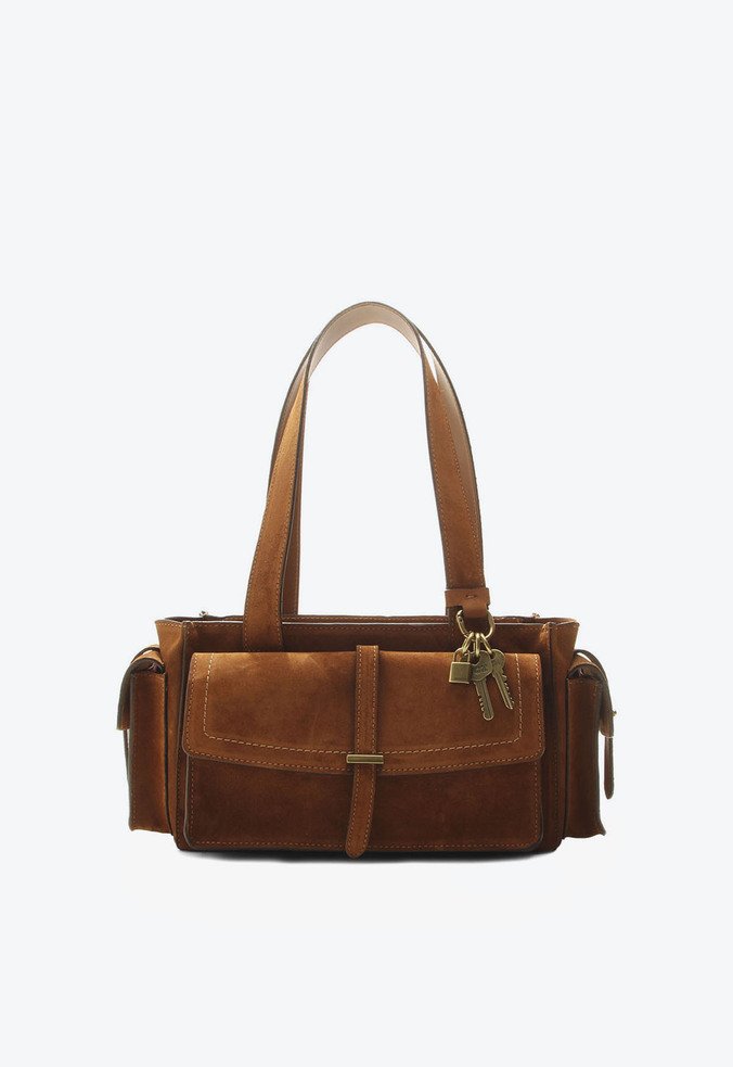 Bolsa Tote Estela Média Laranja