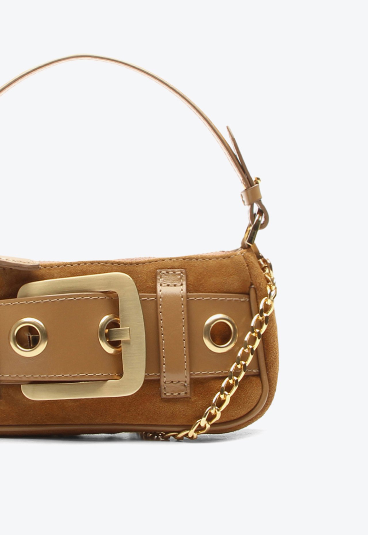 Mini Bag Lien Caramelo Camurça | Vicenza