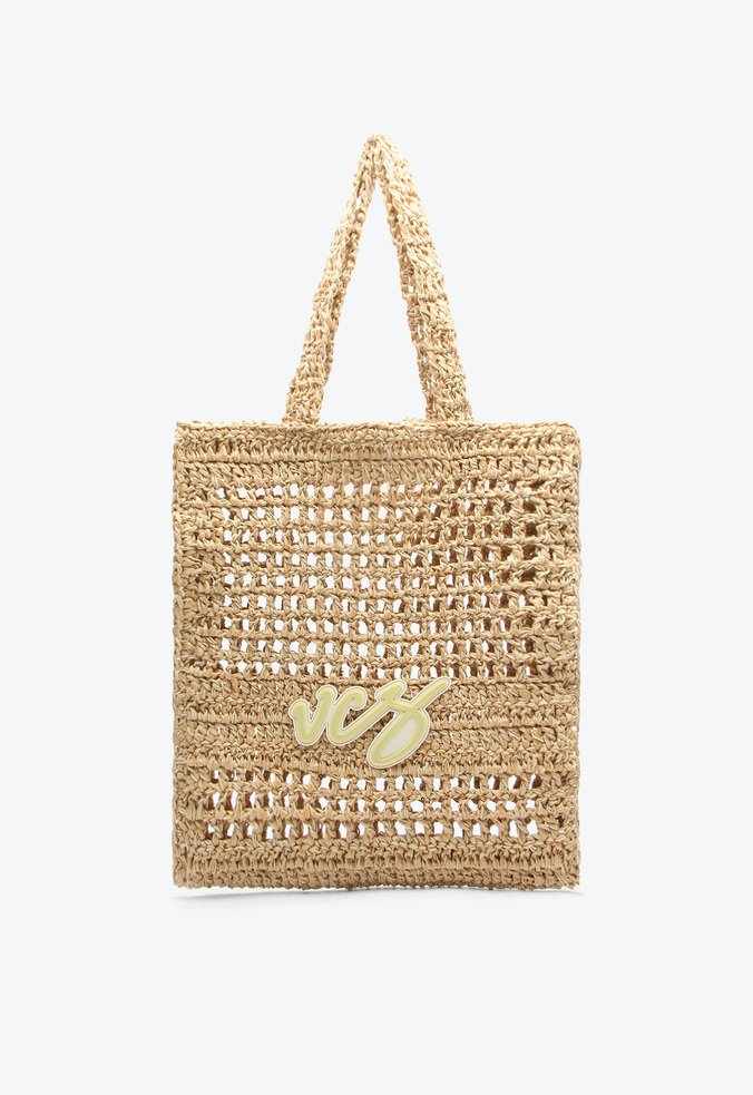Bolsa Shopping Fancy Beach Média Bege