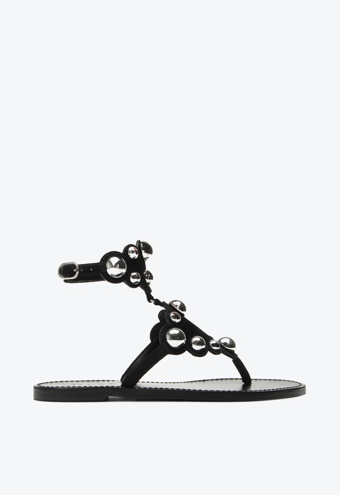 Flat Gaely Preto Camurça